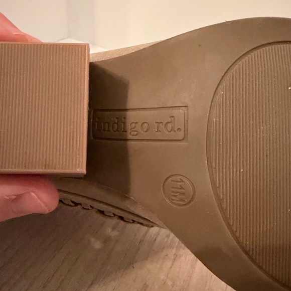 Indigo Rd. Kendrie Taupe Woven Cutout Mules Women’s Size 11M NEW NWT - Picture 6 of 8